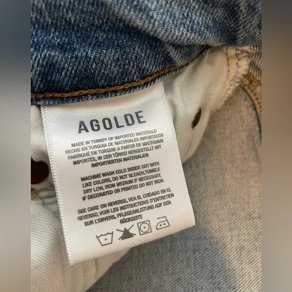 AGOLDE Nico High Rise Slim Fit Jeans in Rooted - Picture 5 of 7